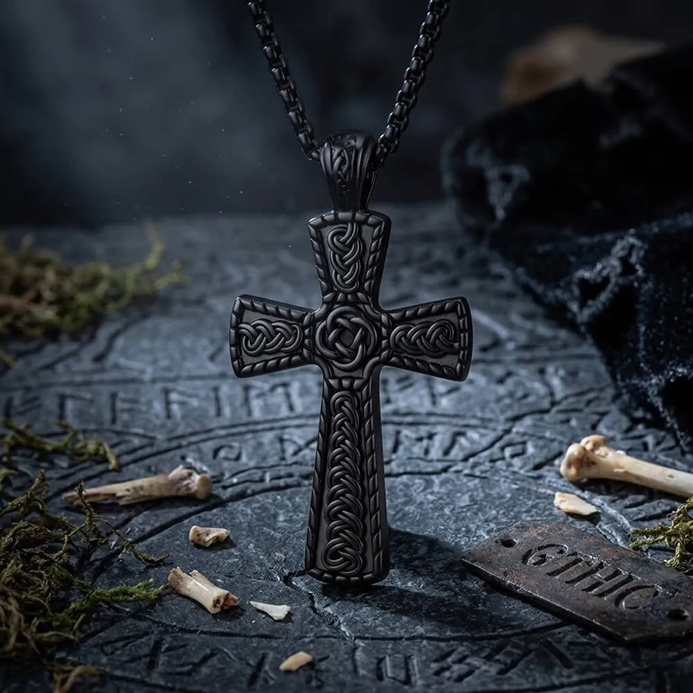 Vintage Celtic Knot Cross Stainless Steel Viking Pendant sold by GTHIC product image thumbnail 5