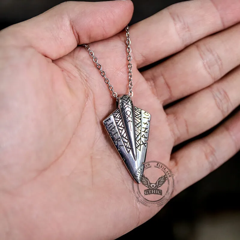 Nordic Spear Of Odin Stainless Steel Viking Pendant sold by GTHIC product image thumbnail 2