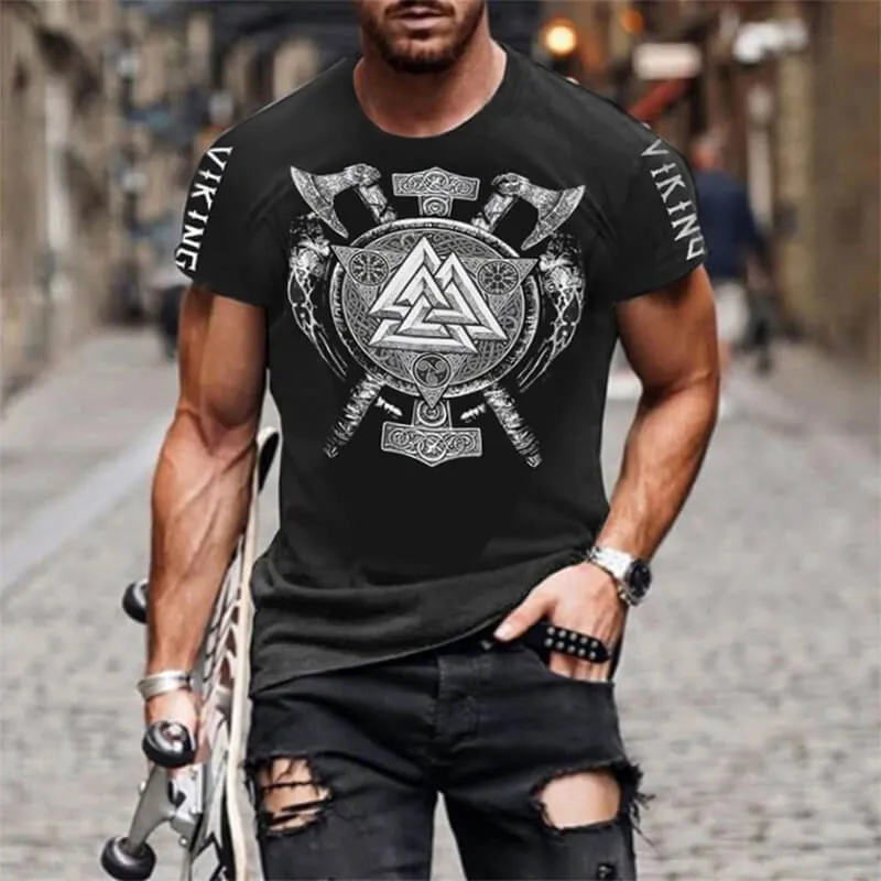 Odin Warrior Polyester Viking T-shirt sold by GTHIC product image thumbnail 2