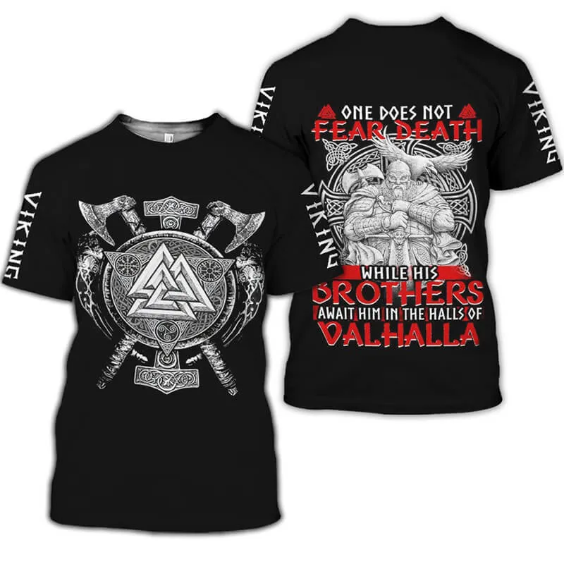 Odin Warrior Polyester Viking T-shirt sold by GTHIC