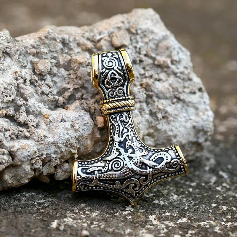 Nordic Thor’s Hammer Stainless Steel Pendant sold by GTHIC