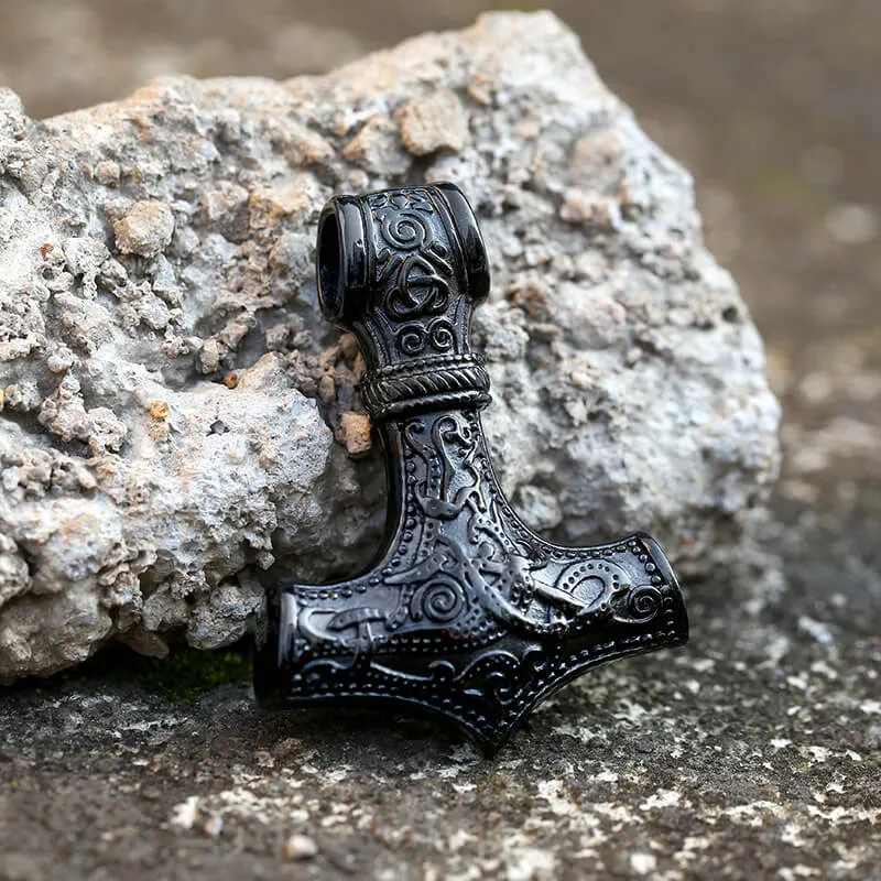 Nordic Thor’s Hammer Stainless Steel Pendant sold by GTHIC product image thumbnail 4
