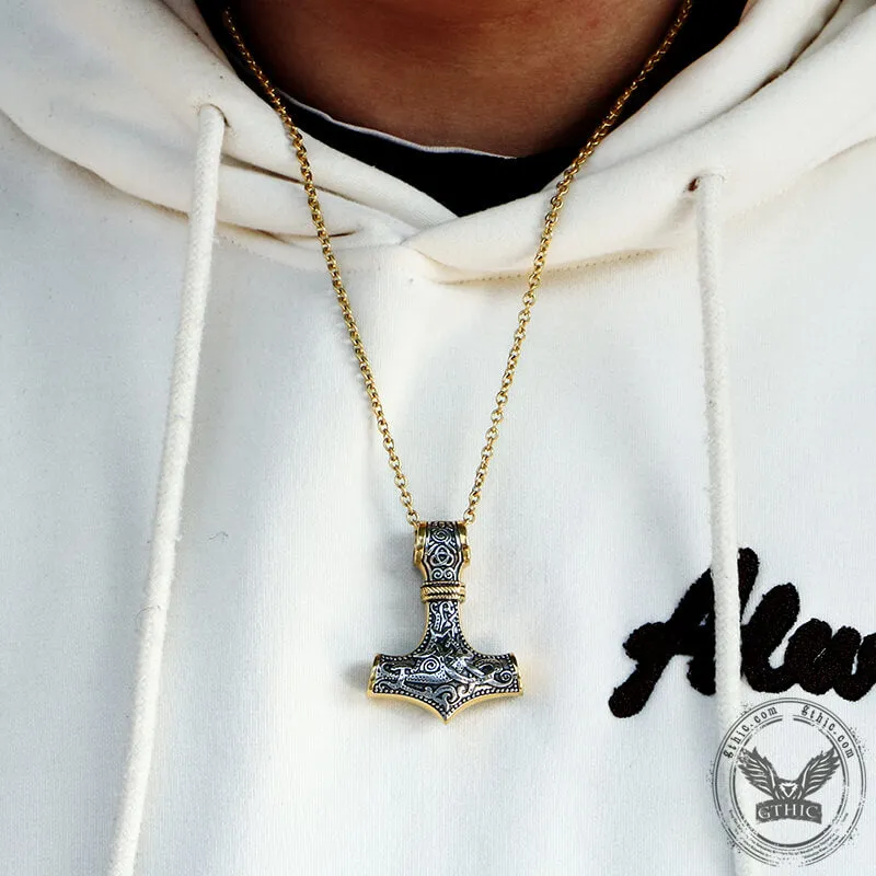 Nordic Thor’s Hammer Stainless Steel Pendant sold by GTHIC product image thumbnail 3