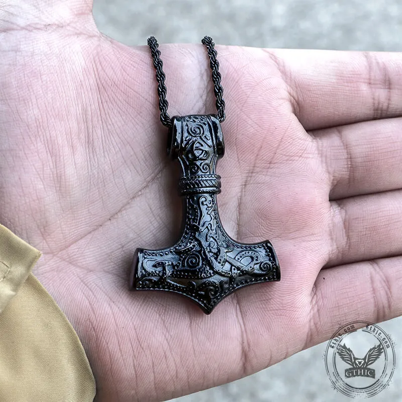 Nordic Thor’s Hammer Stainless Steel Pendant sold by GTHIC product image thumbnail 2