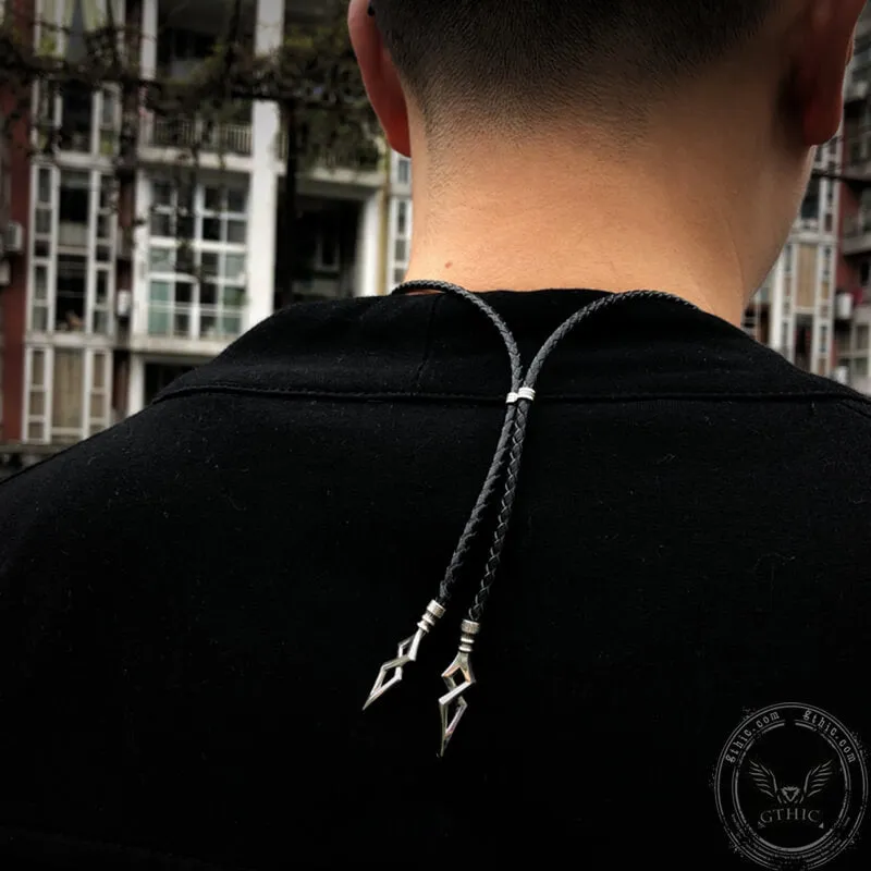 Minimalist Arrowhead Sterling Silver Bolo Tie sold by GTHIC product image thumbnail 2