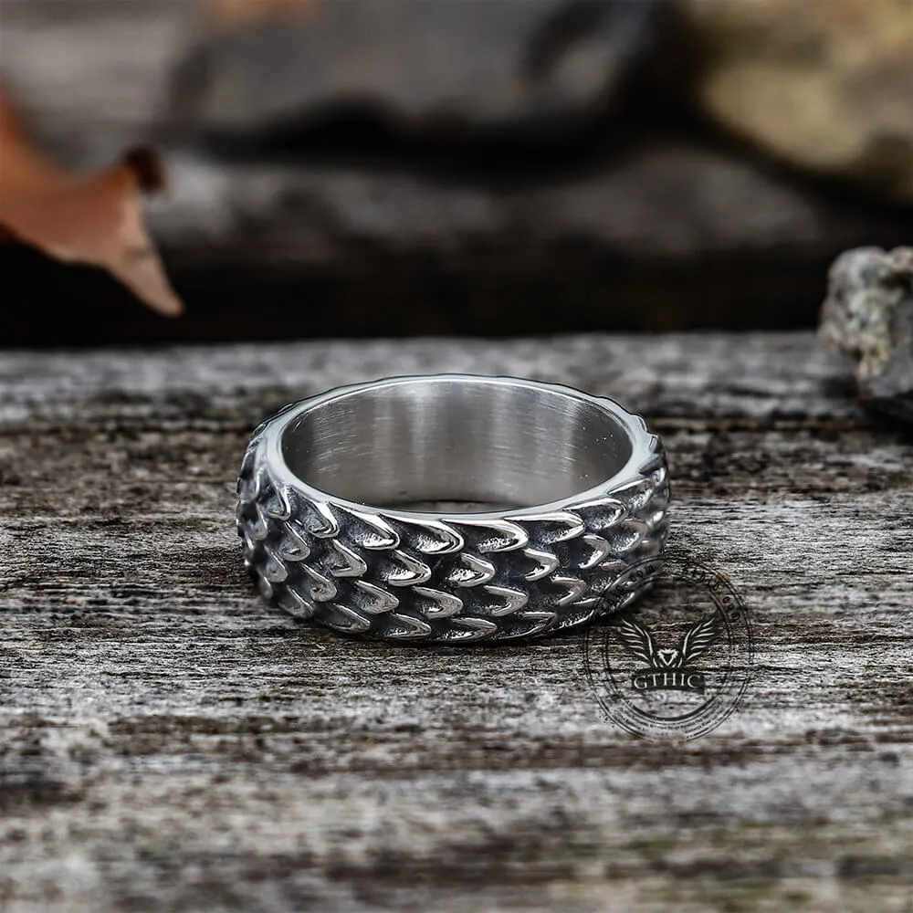 Dragon Scale Stainless Steel Ring sold by GTHIC product image thumbnail 4