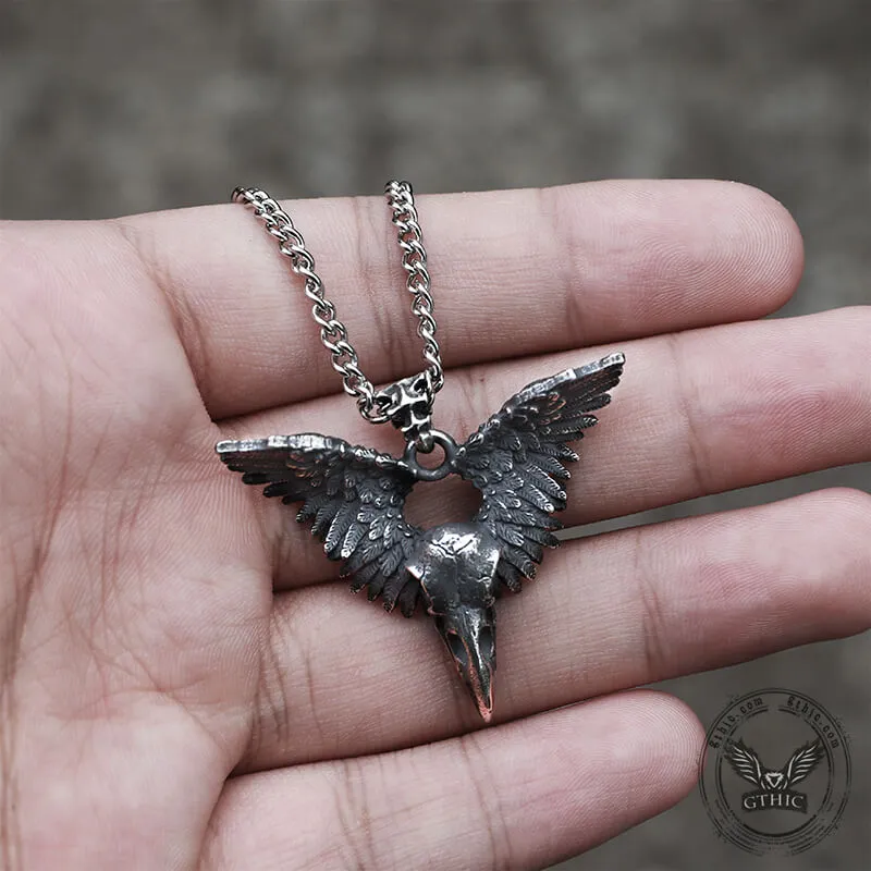 Crow Witcher Stainless Steel Pendant sold by GTHIC product image thumbnail 3