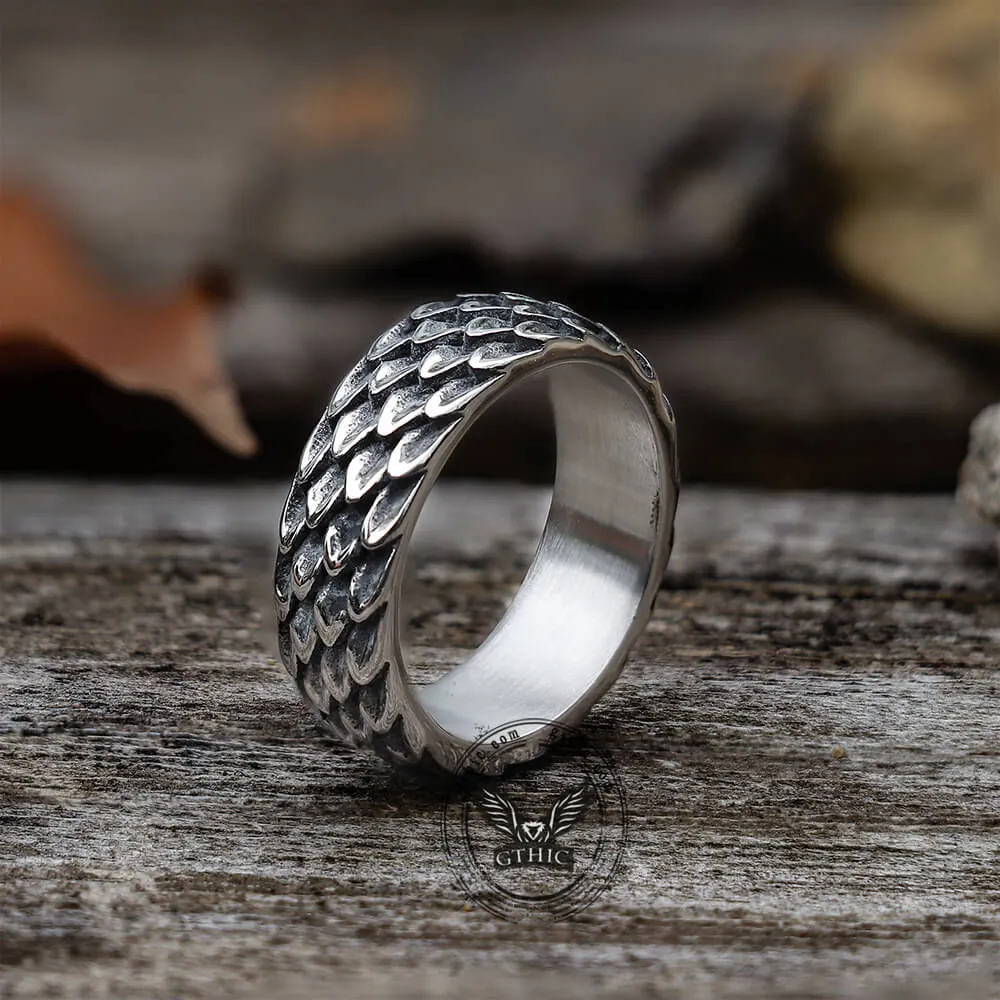 Dragon Scale Stainless Steel Ring sold by GTHIC product image thumbnail 5