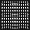 Classic Skulls Print Cotton Square Scarf sold by GTHIC