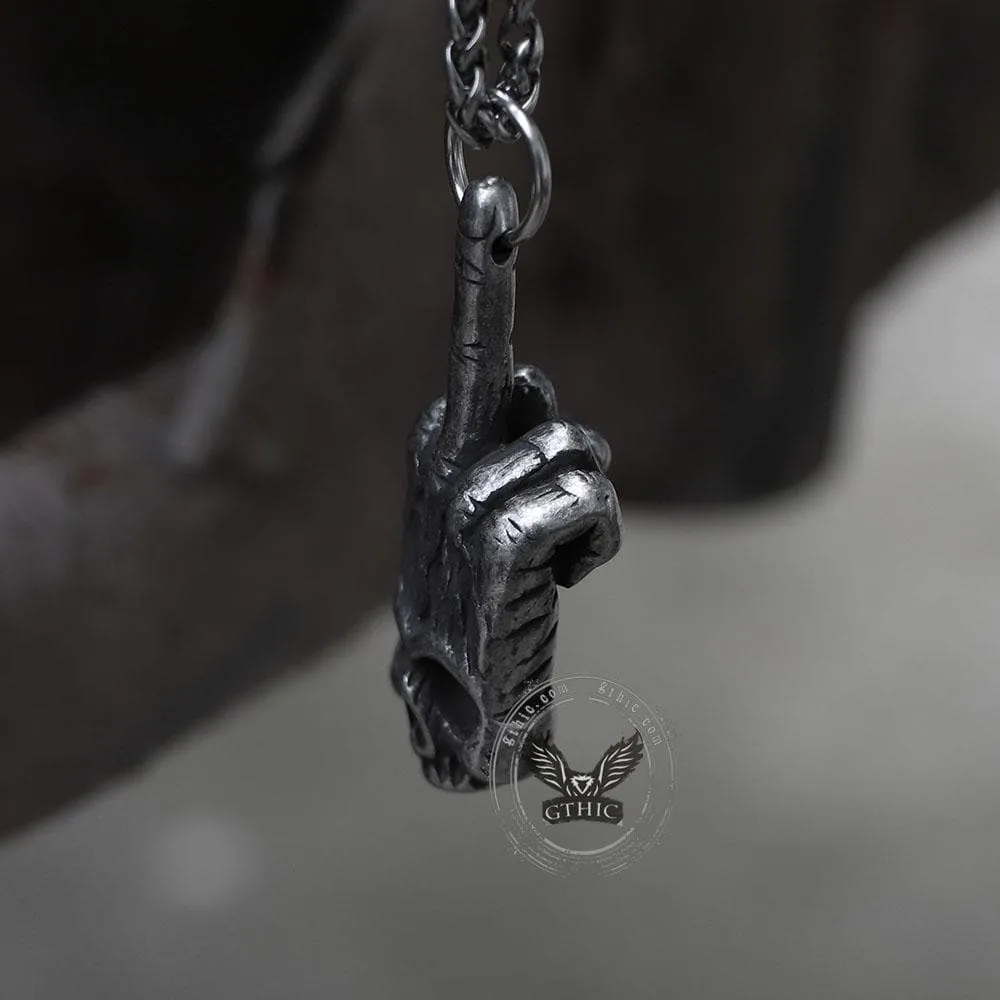 Gothic Dark Rock Stainless Steel Skull Necklace sold by GTHIC product image thumbnail 5