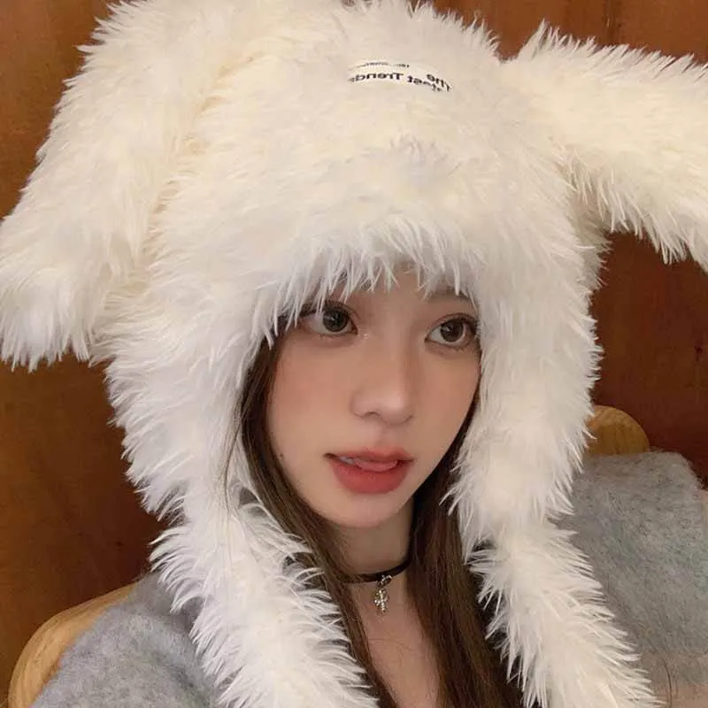 Cute Rabbit Ear Trapper Hat sold by GTHIC