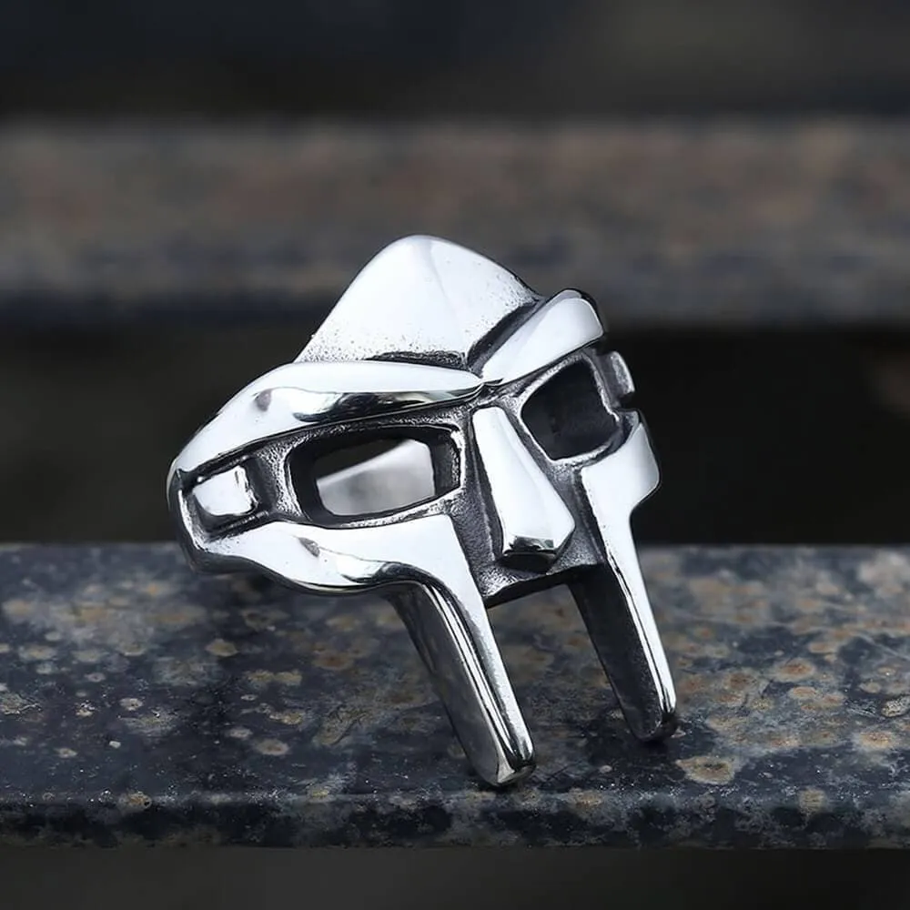 MF DOOM Mask Stainless Steel Ring sold by GTHIC