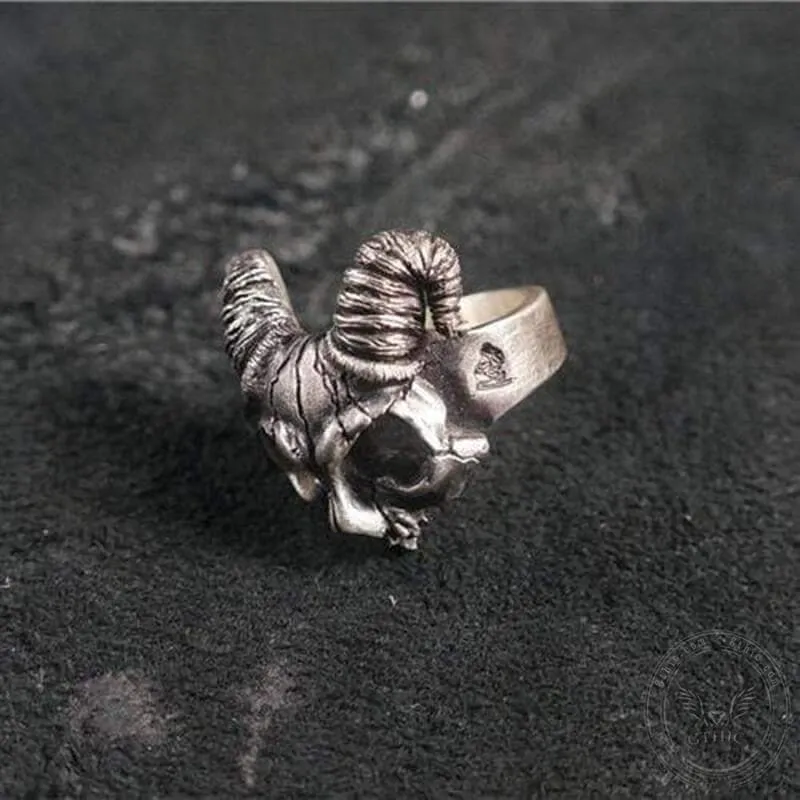 Pan's Labyrinth Sterling Silver Skull Ring sold by GTHIC product image thumbnail 5