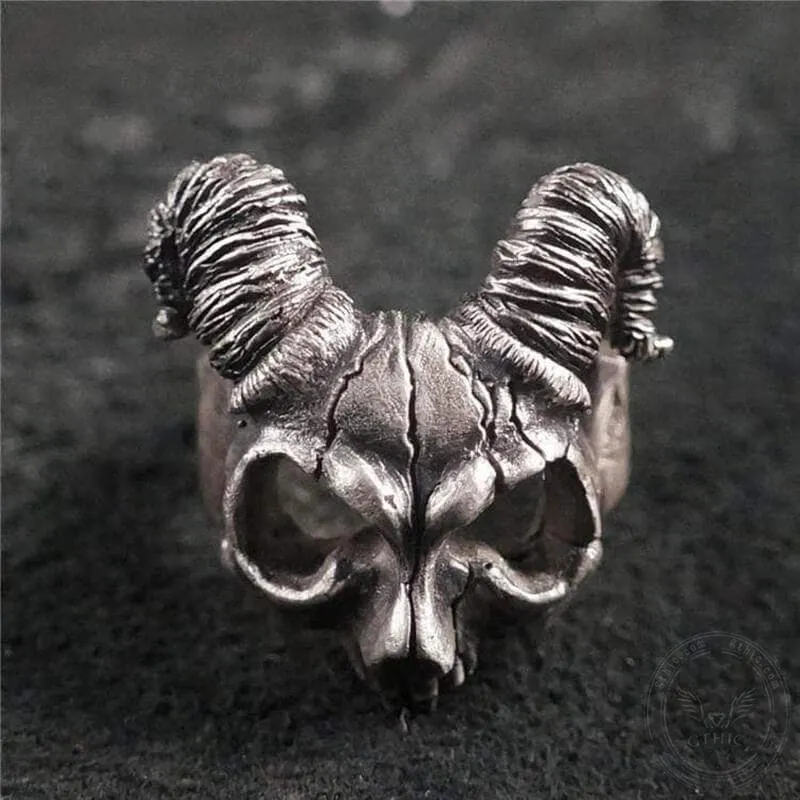 Pan's Labyrinth Sterling Silver Skull Ring sold by GTHIC product image thumbnail 4