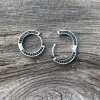 Simple Viking Runes Zircon Sterling Silver Stud Earrings sold by GTHIC
