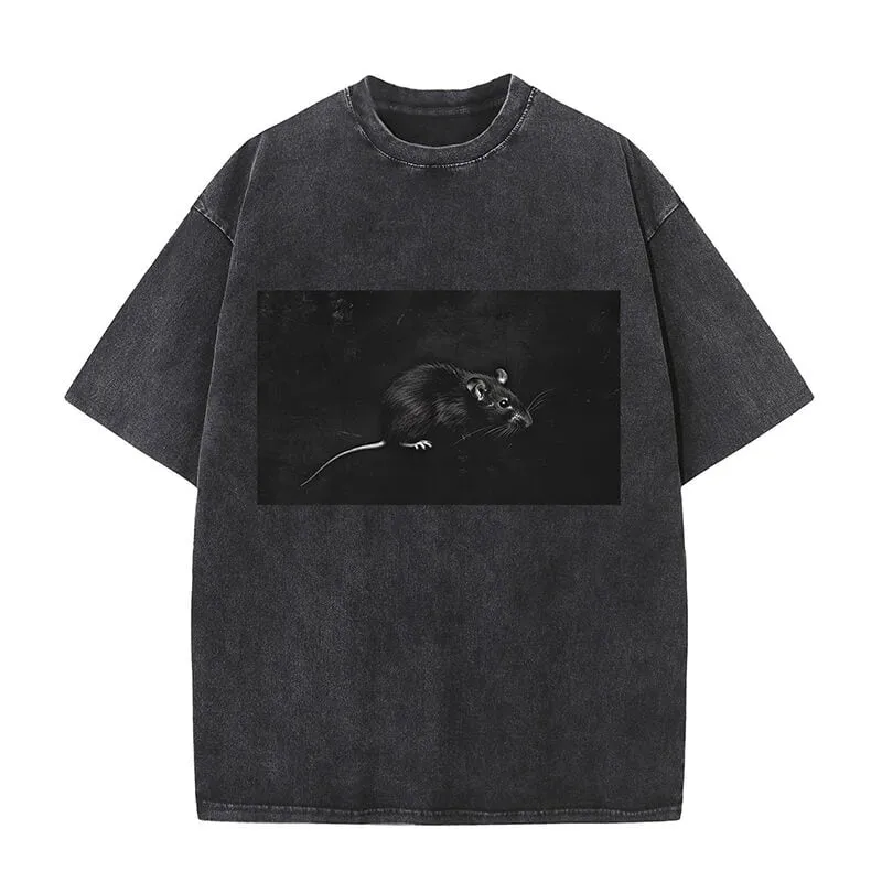 Medieval Black Rat Washed T-shirt sold by GTHIC