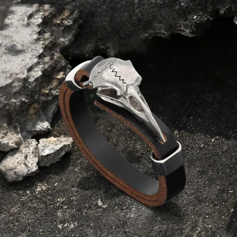 Viking Crow Head Stainless Steel Bracelet sold by GTHIC