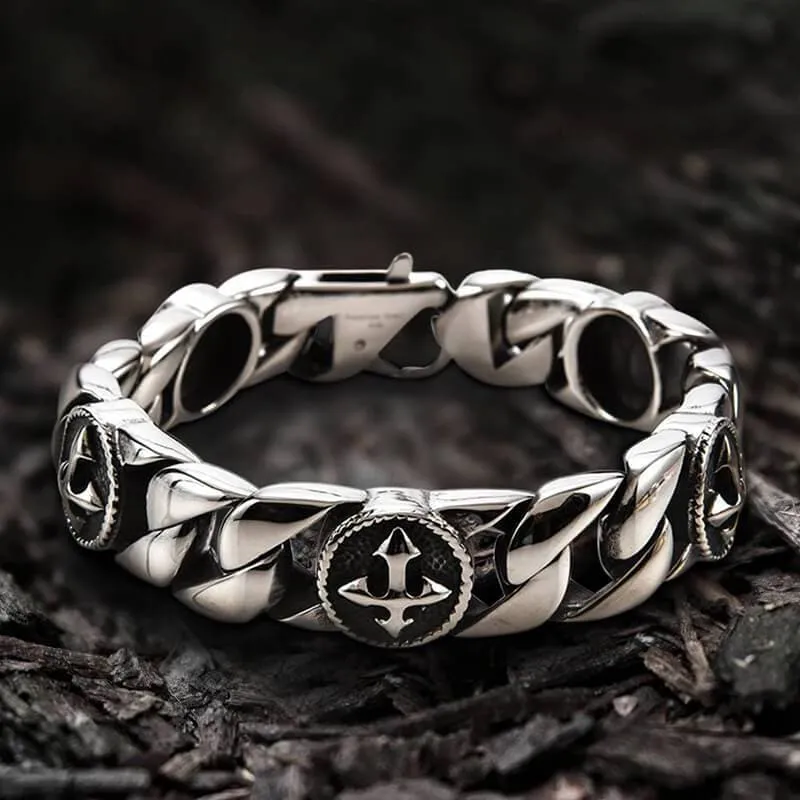 Stylish Cross Stainless Steel Simple Bracelet sold by GTHIC