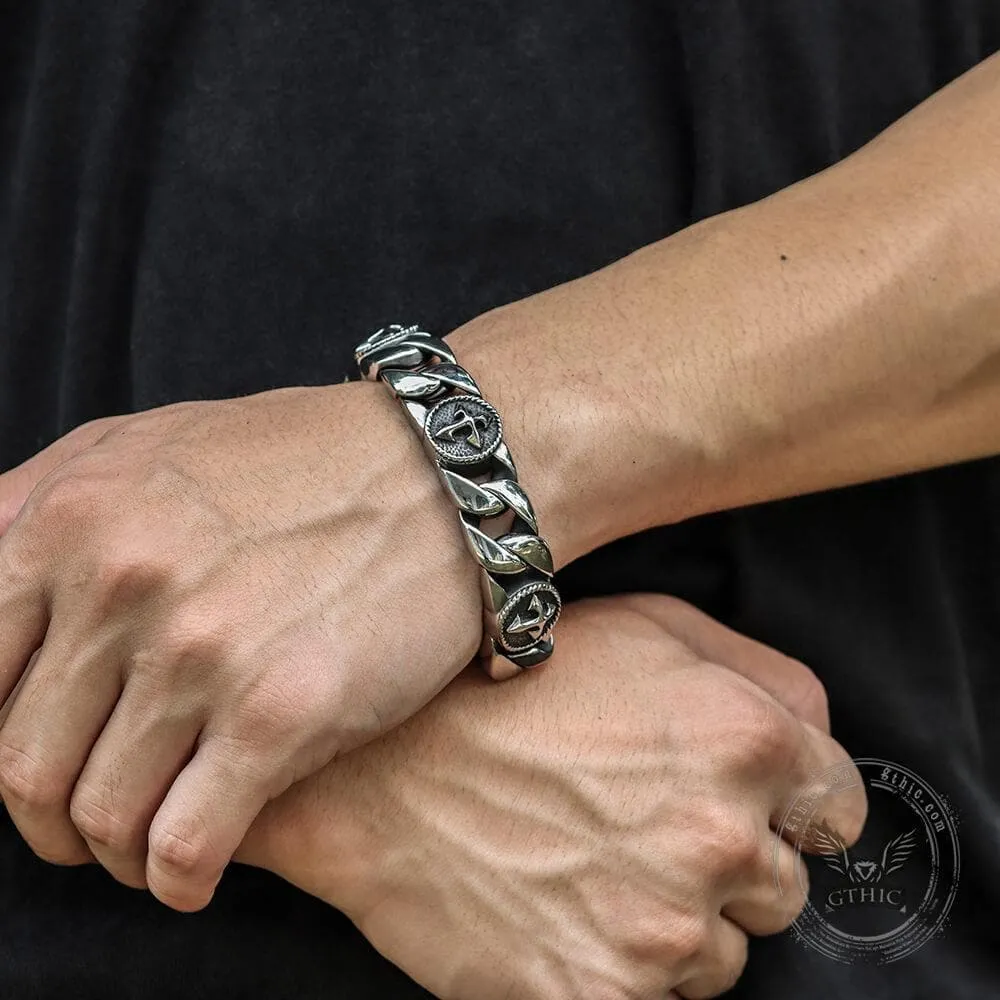 Stylish Cross Stainless Steel Simple Bracelet sold by GTHIC product image thumbnail 2