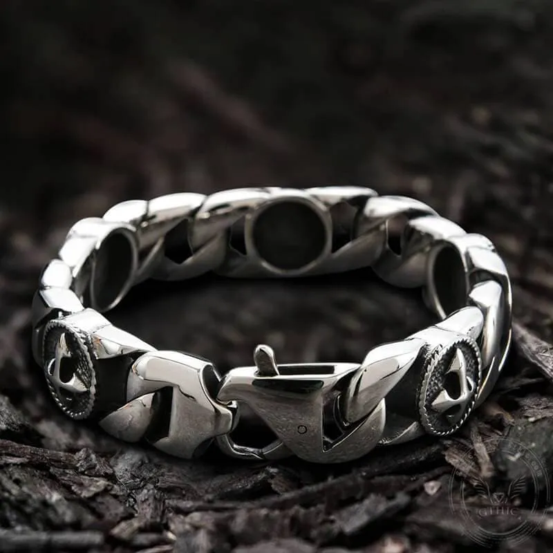 Stylish Cross Stainless Steel Simple Bracelet sold by GTHIC product image thumbnail 3