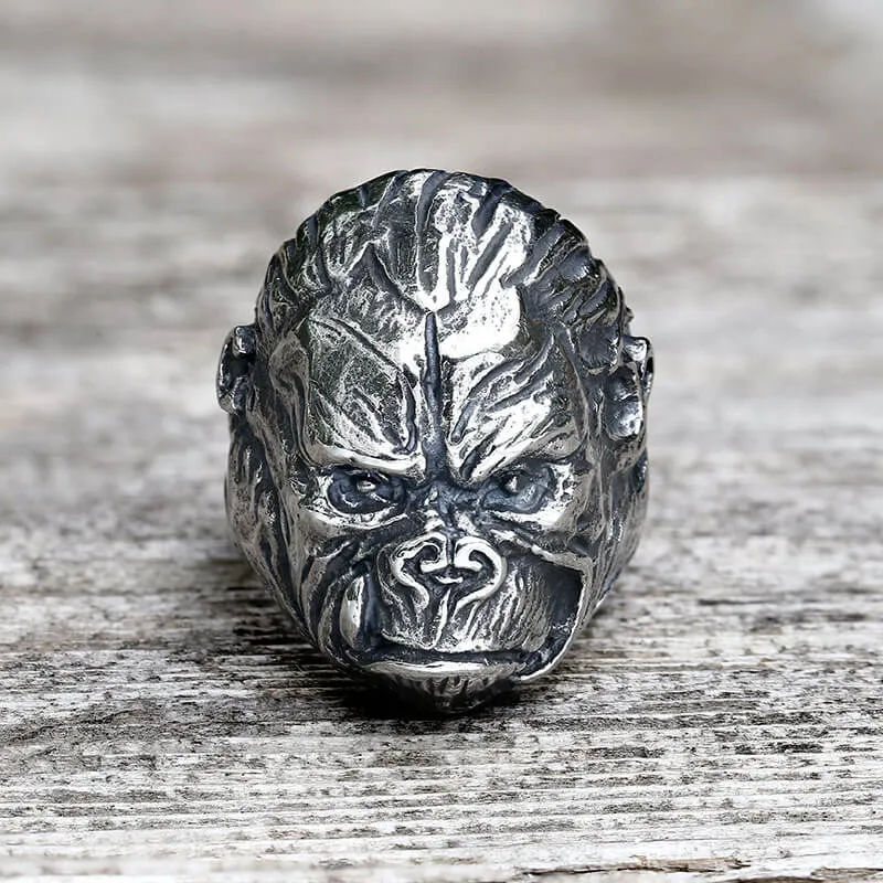 Gorilla King Stainless Steel Animal Ring sold by GTHIC product image thumbnail 3