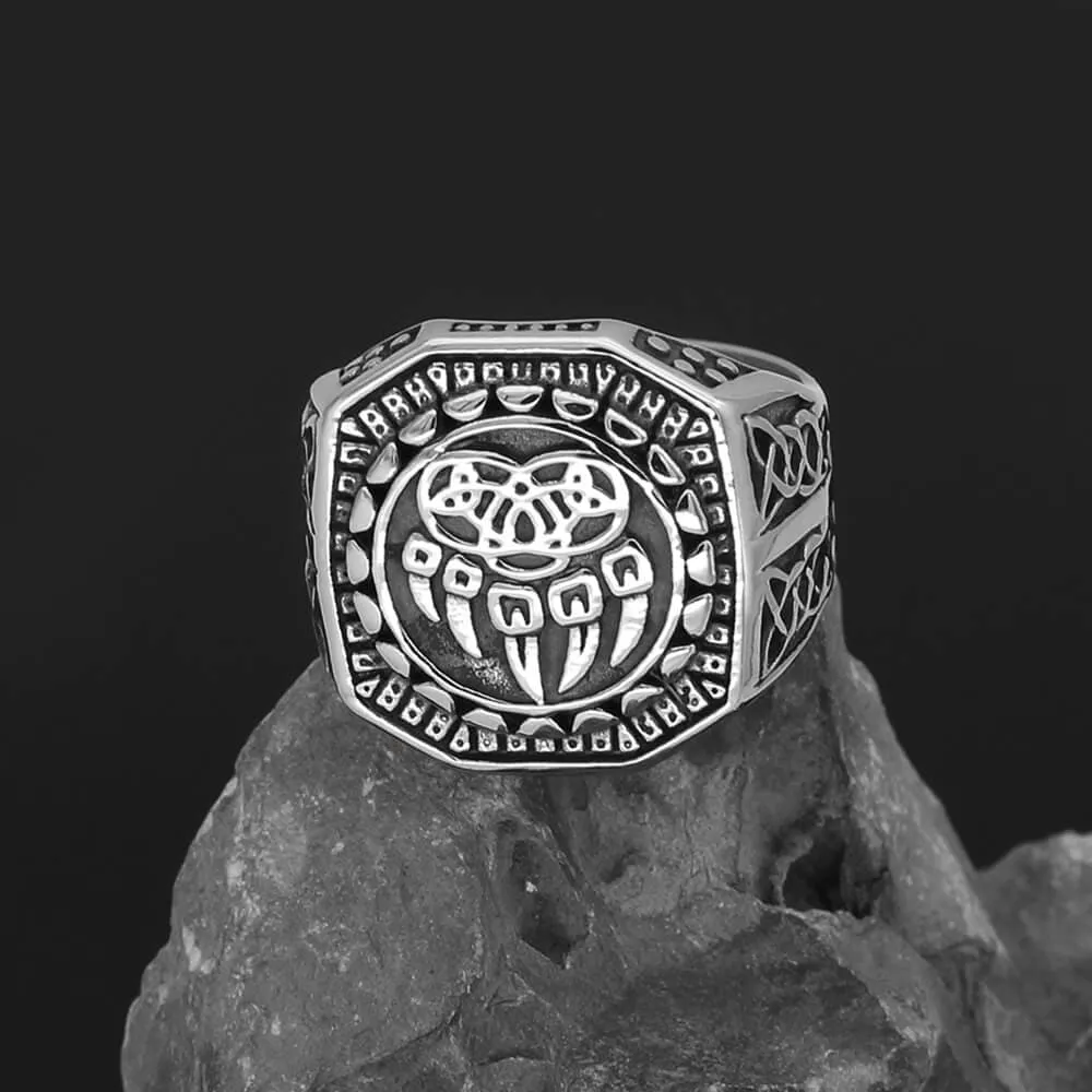 Nordic Bear Paw Stainless Steel Viking Ring sold by GTHIC product image thumbnail 3