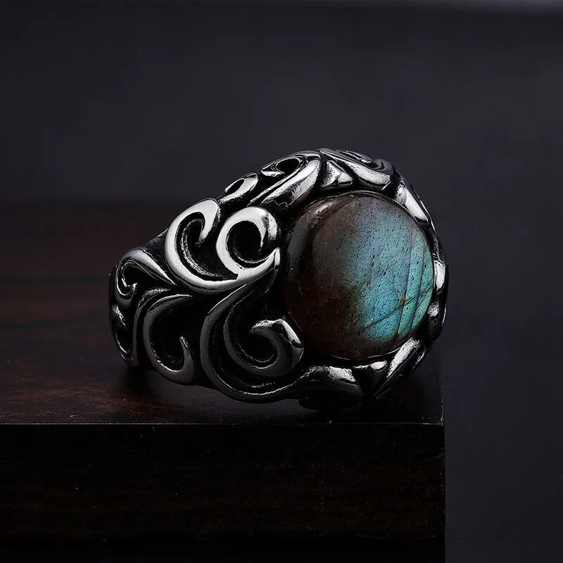 Gothic Moonstone Stainless Steel Ring sold by GTHIC