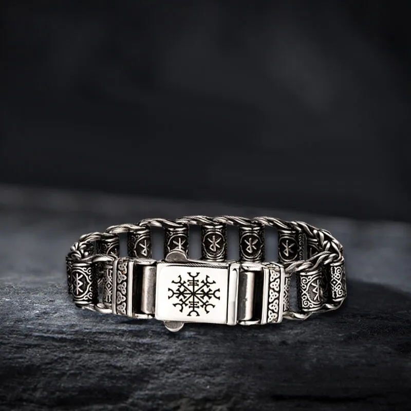 Nordic Viking Rune Stainless Steel Bracelet sold by GTHIC product image thumbnail 5