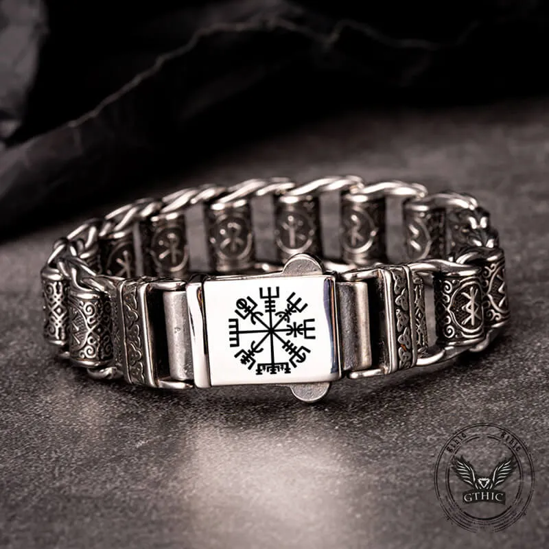 Nordic Viking Rune Stainless Steel Bracelet sold by GTHIC product image thumbnail 3