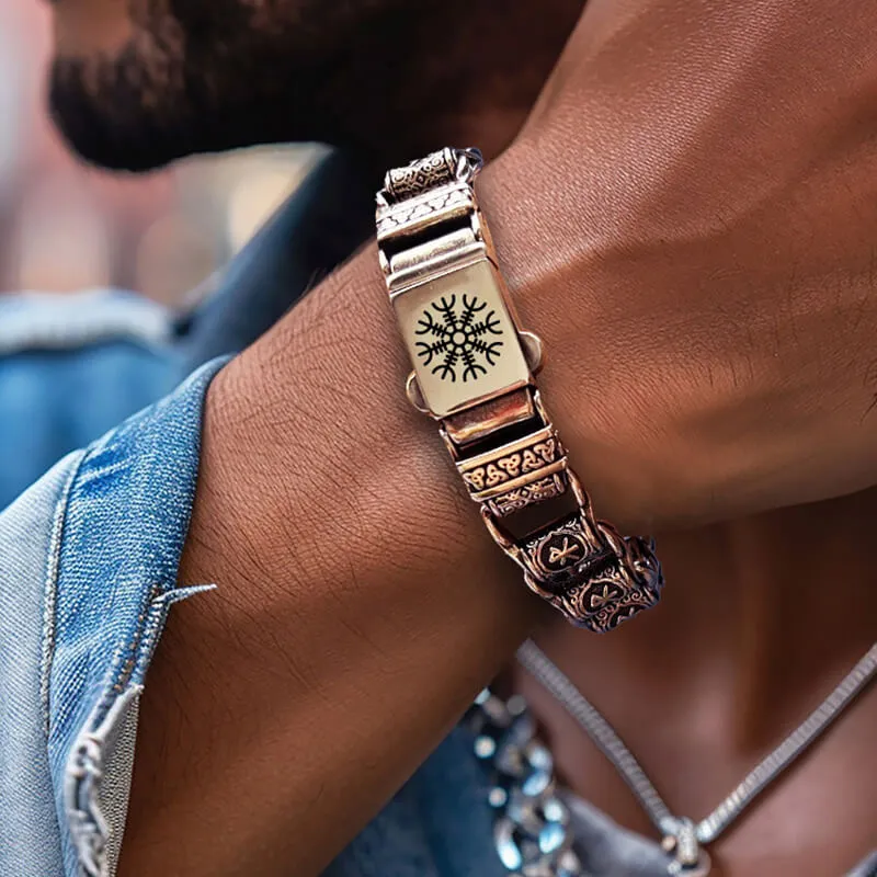 Nordic Viking Rune Stainless Steel Bracelet sold by GTHIC product image thumbnail 2