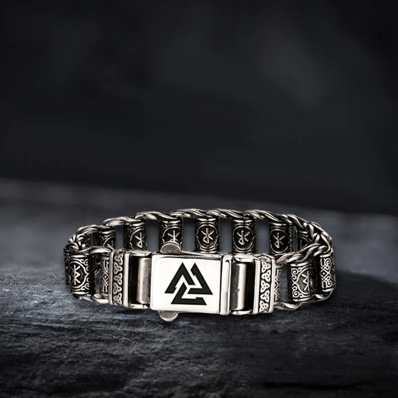 Nordic Viking Rune Stainless Steel Bracelet sold by GTHIC