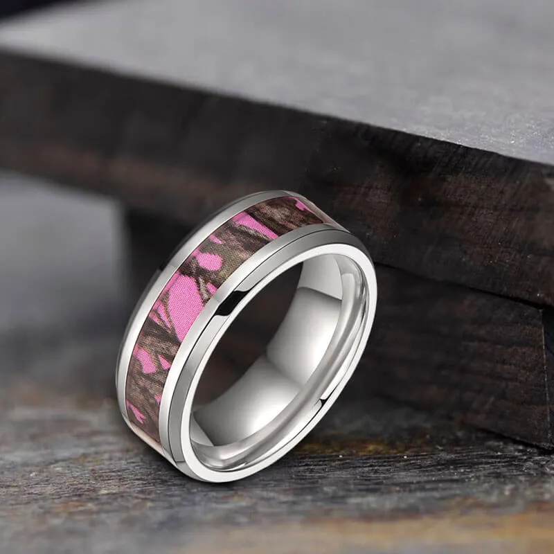 Simple Camo Titanium Wedding Ring sold by GTHIC product image thumbnail 4