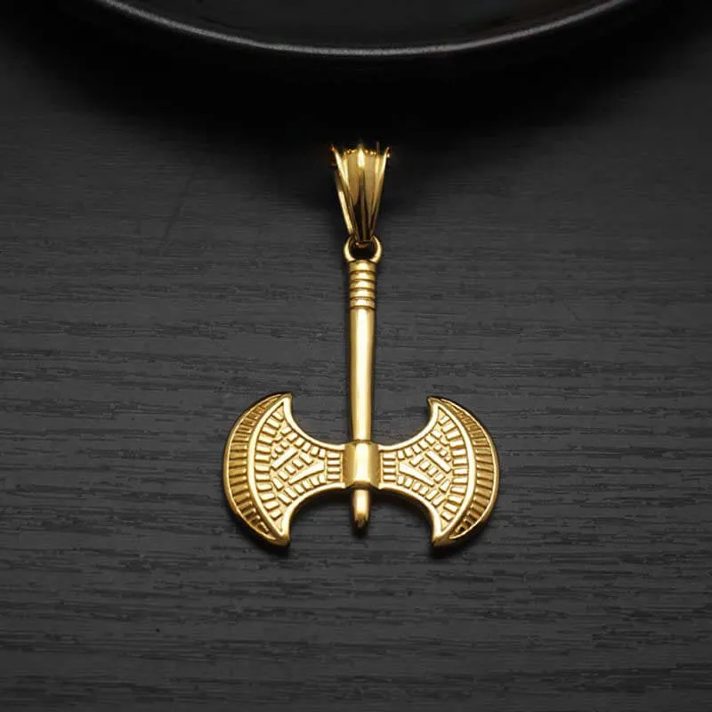 Viking Battle Axe Stainless Steel Pendant sold by GTHIC product image thumbnail 4