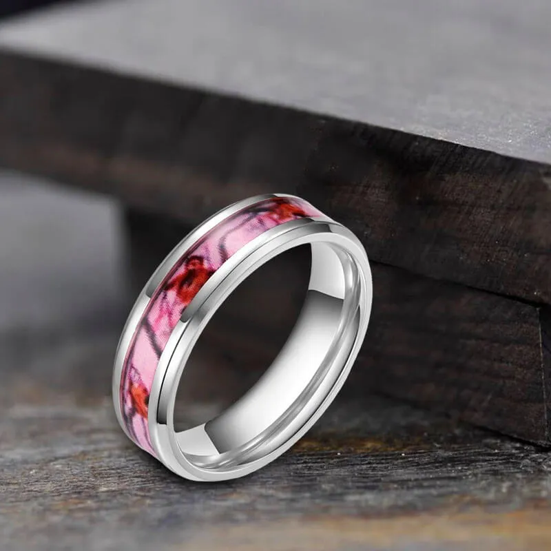 Simple Camo Titanium Wedding Ring sold by GTHIC product image thumbnail 3