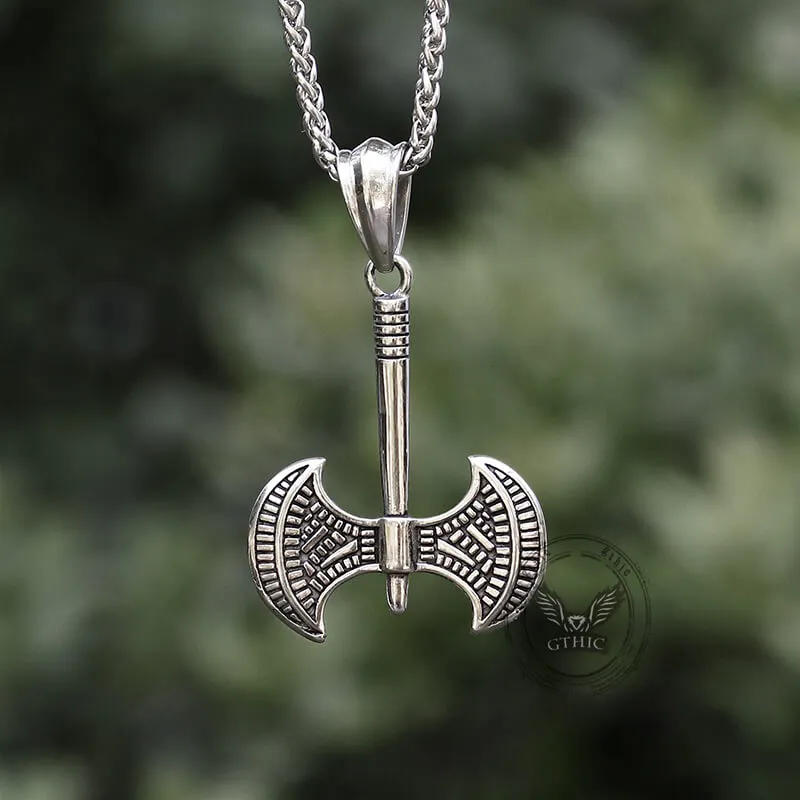 Viking Battle Axe Stainless Steel Pendant sold by GTHIC product image thumbnail 5