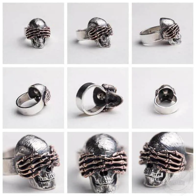 Dark 925 Silver Skull Ring sold by GTHIC product image thumbnail 5