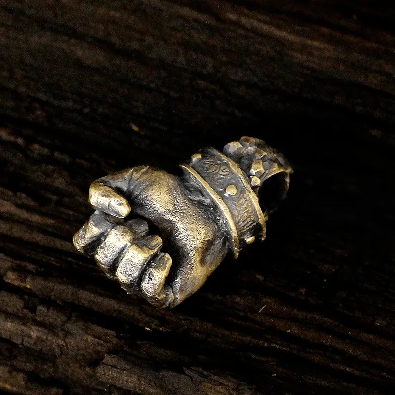 Powerful Fist of Fate Sterling Silver Brass Pendant sold by GTHIC product image thumbnail 5