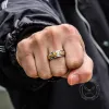 Chinese Dragon Stainless Steel Spinner Ring sold by GTHIC