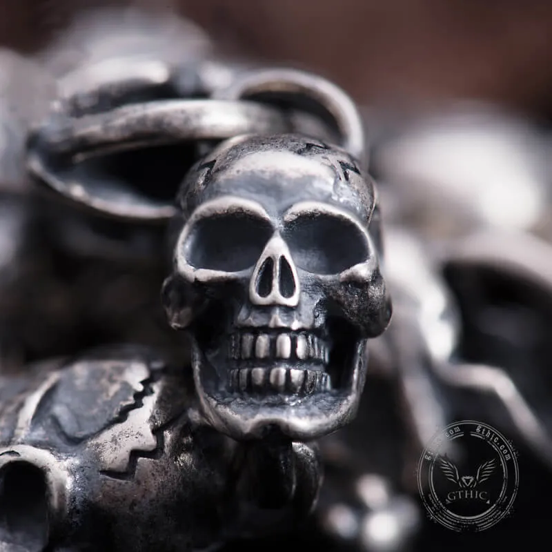 Skull Sterling Silver Punk Bracelet sold by GTHIC product image thumbnail 5