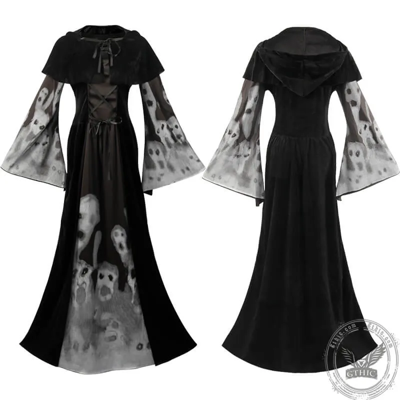 Skeleton Queen Gothic Dress Halloween Costume sold by GTHIC