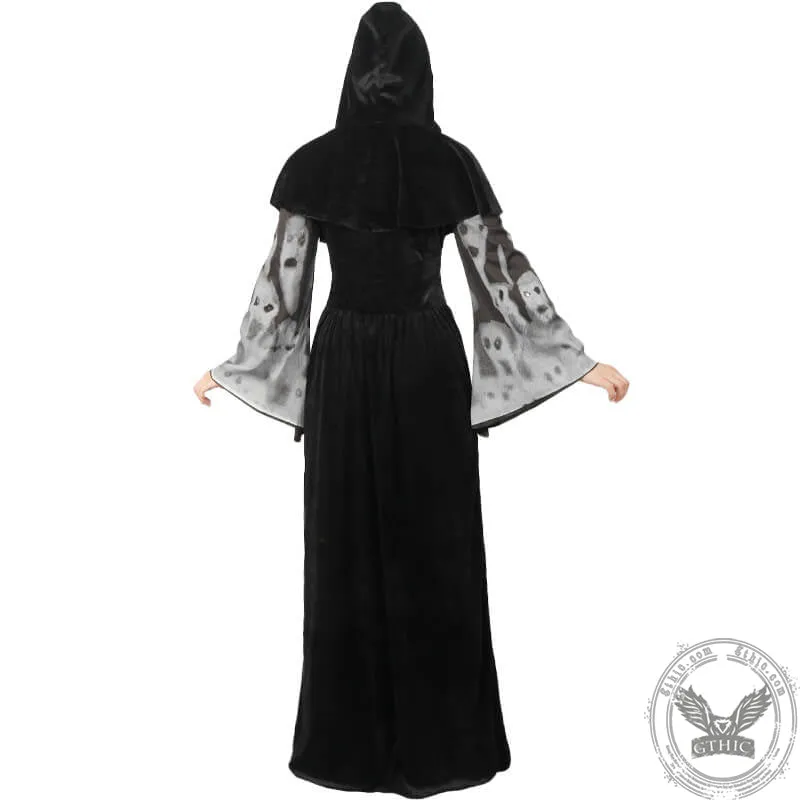 Skeleton Queen Gothic Dress Halloween Costume sold by GTHIC product image thumbnail 3