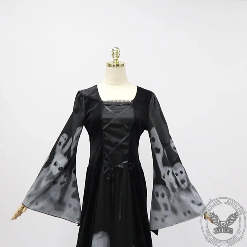 Skeleton Queen Gothic Dress Halloween Costume sold by GTHIC product image thumbnail 4
