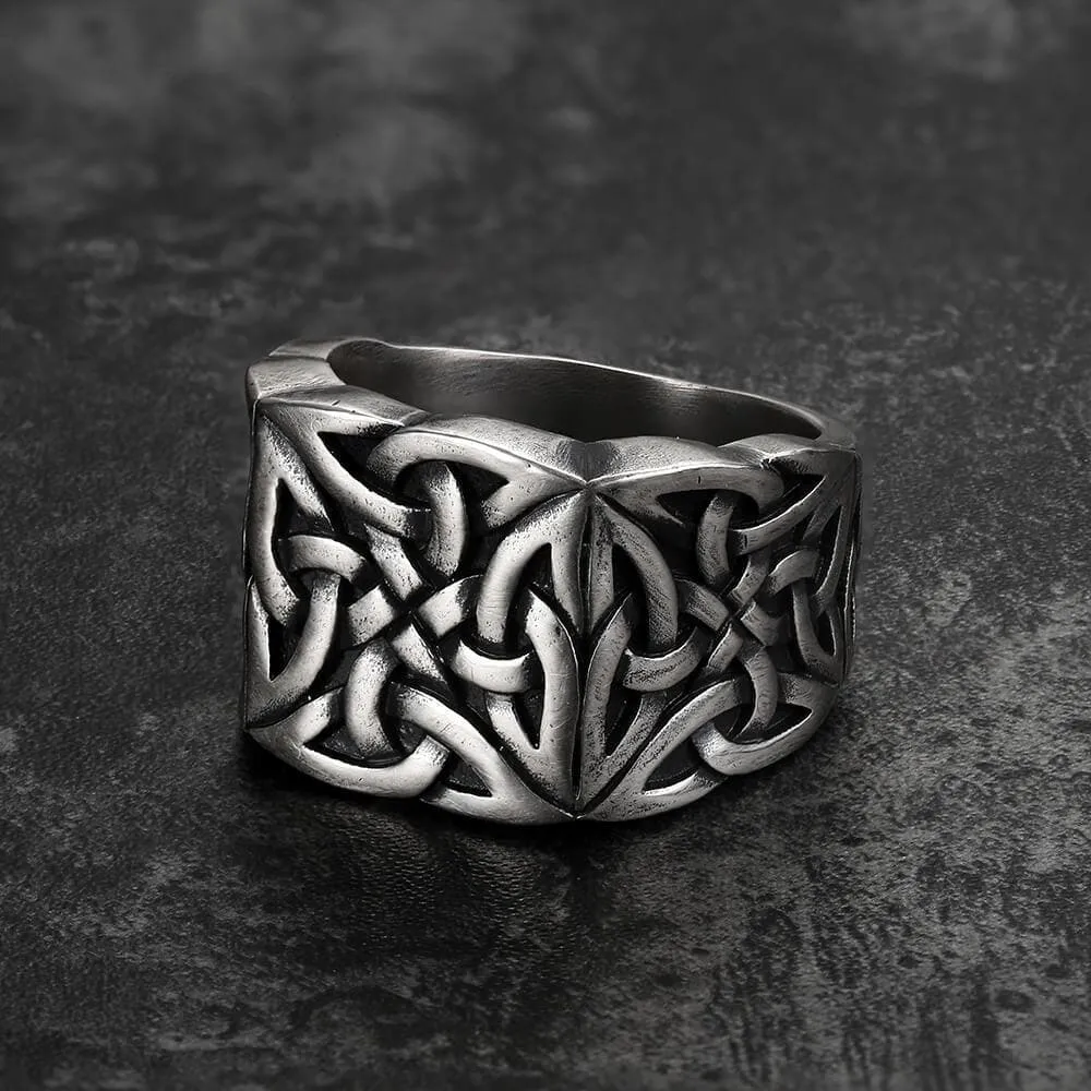 Simple Knot Sterling Silver Viking Ring sold by GTHIC