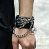 Punk Skeleton Hand Alloy Bracelet sold by GTHIC