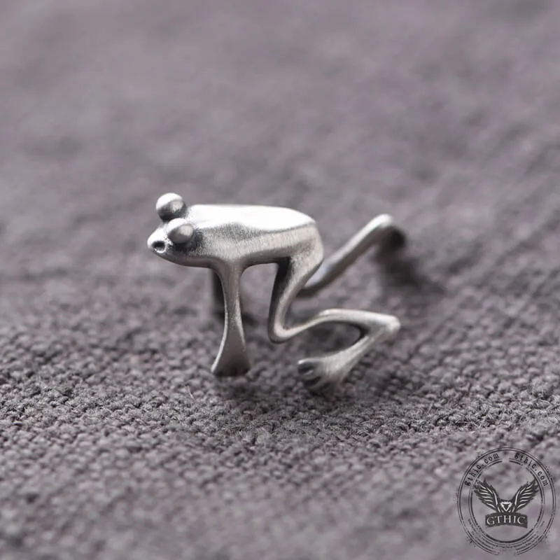 Vintage Frog Sterling Silver Ear Cuffs sold by GTHIC product image thumbnail 4