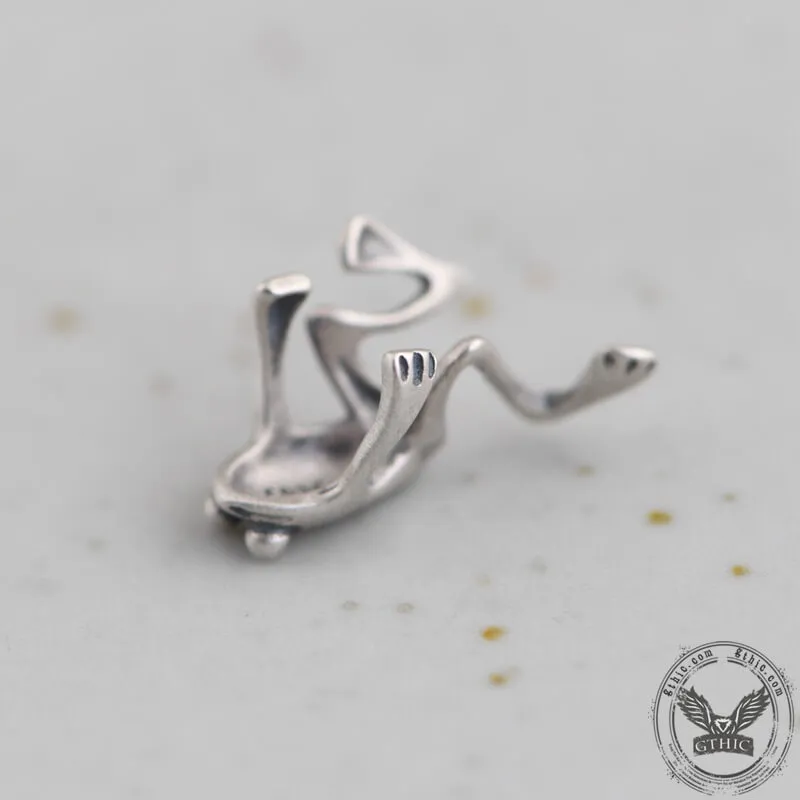 Vintage Frog Sterling Silver Ear Cuffs sold by GTHIC product image thumbnail 5