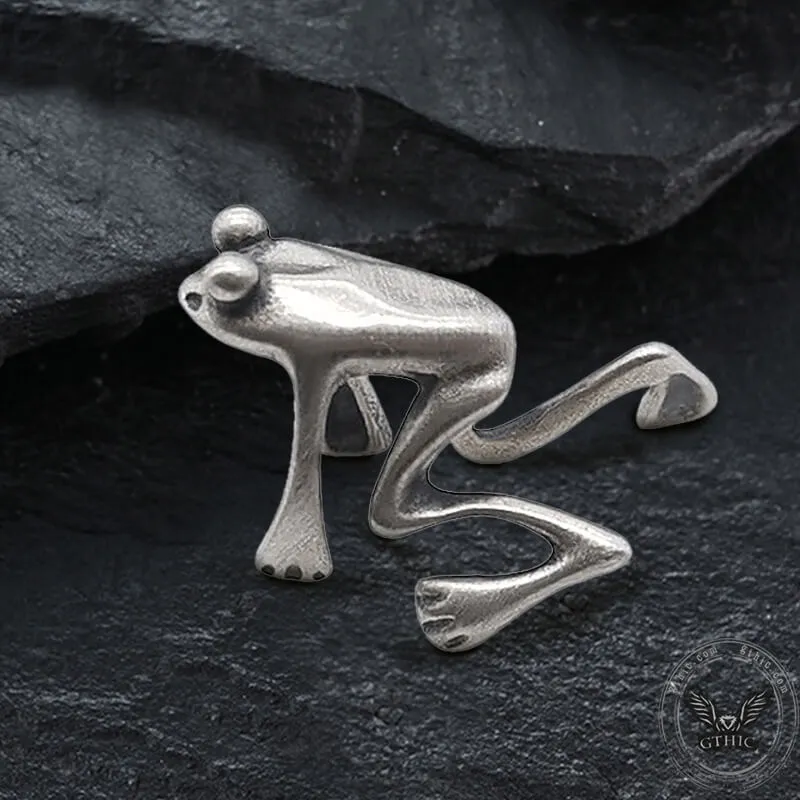 Vintage Frog Sterling Silver Ear Cuffs sold by GTHIC product image thumbnail 3