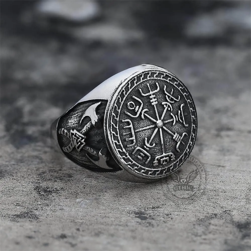 Viking Compass Vegvisir Stainless Steel Ring sold by GTHIC product image thumbnail 4