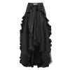 Victorian Steampunk Ruffle Pirate Wrap Skirt sold by GTHIC