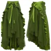 Victorian Steampunk Ruffle Pirate Wrap Skirt sold by GTHIC